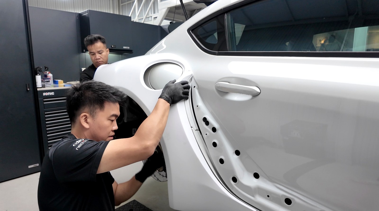 ADRO GR Supra Widebody คันแรกในไทย โดย G-FORCE — test fit โป่งหลังก่อนตัด
