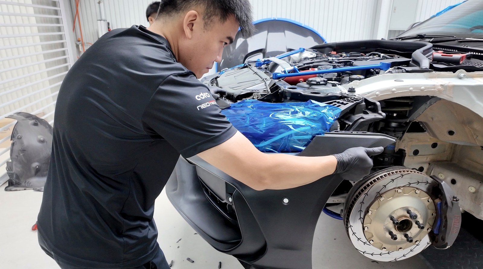 ADRO GR Supra Widebody คันแรกในไทย โดย G-FORCE — Fitting กันชนหน้า ADRO