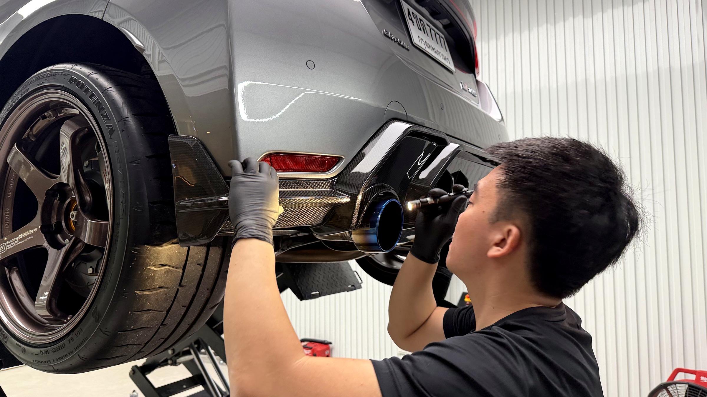 เช็คความเรียบร้อยดิฟฟิวเซอร์ ADRO หลังติดตั้ง GR Yaris Gen 2