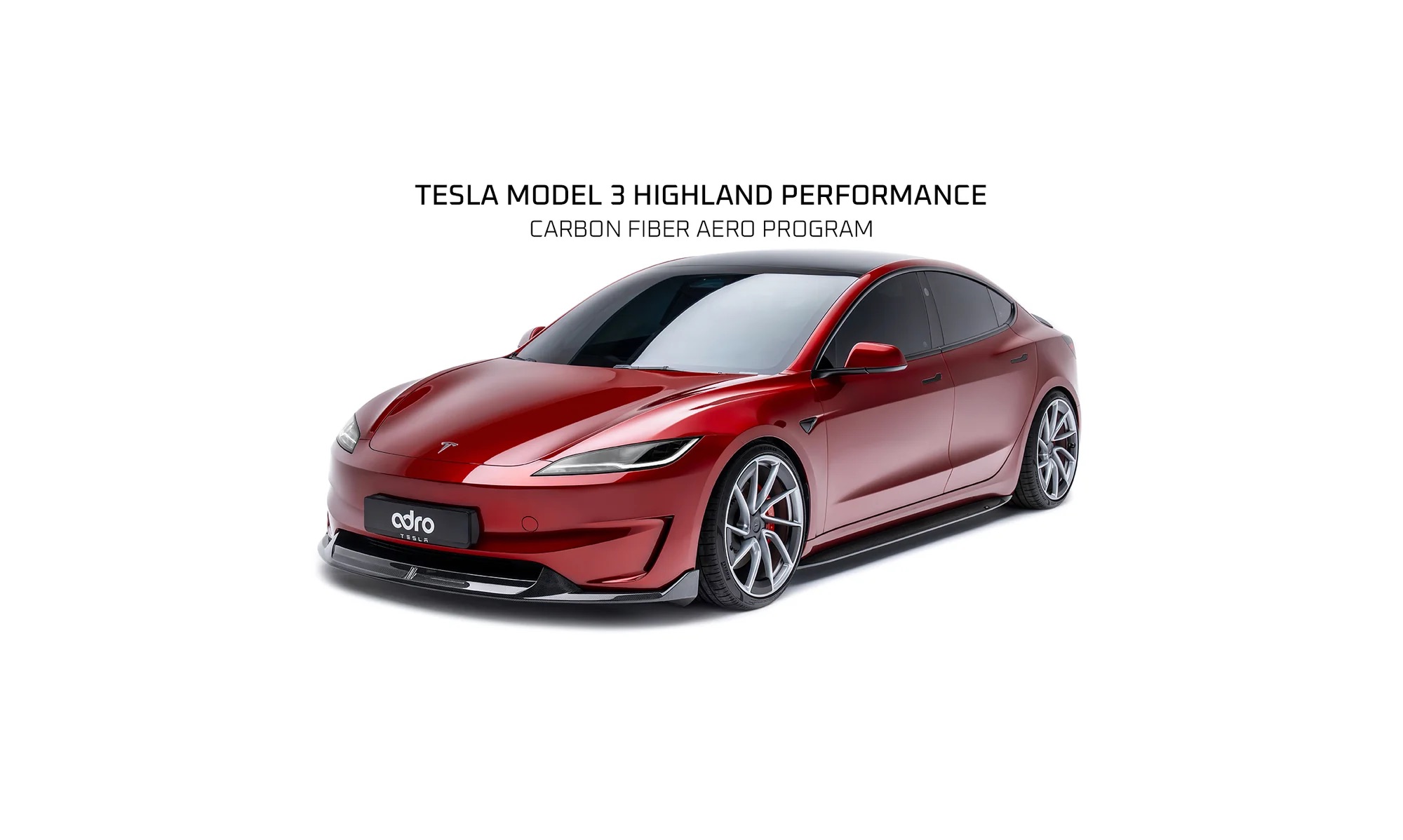 Tesla Model 3 Highland Performance พร้อม ADRO Carbon Fiber Full Kit