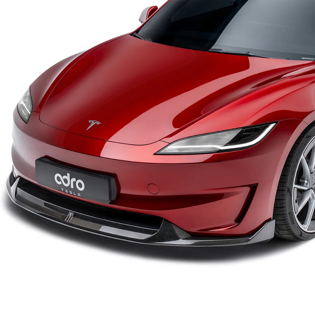 ADRO Carbon Fiber Front Lip Tesla Model 3 — G-FORCE Thailand
