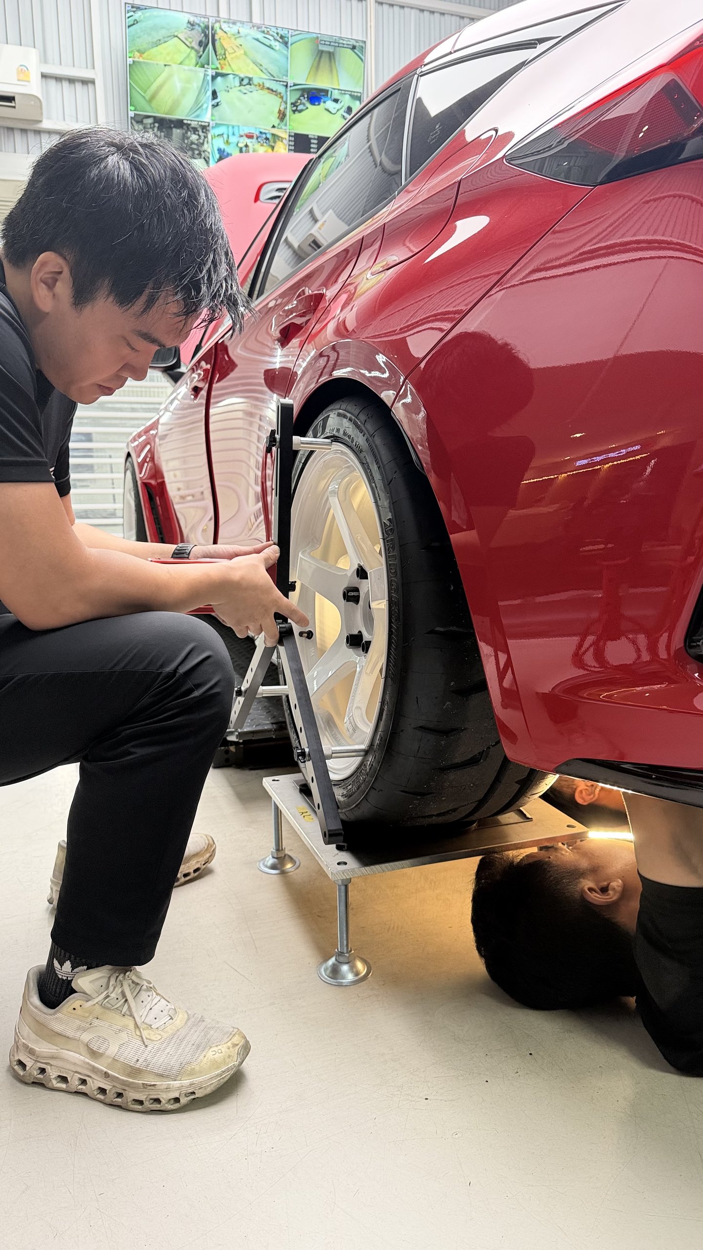 ปรับมุมแคมเบอร์ล้อหลัง Civic Type-R FL5