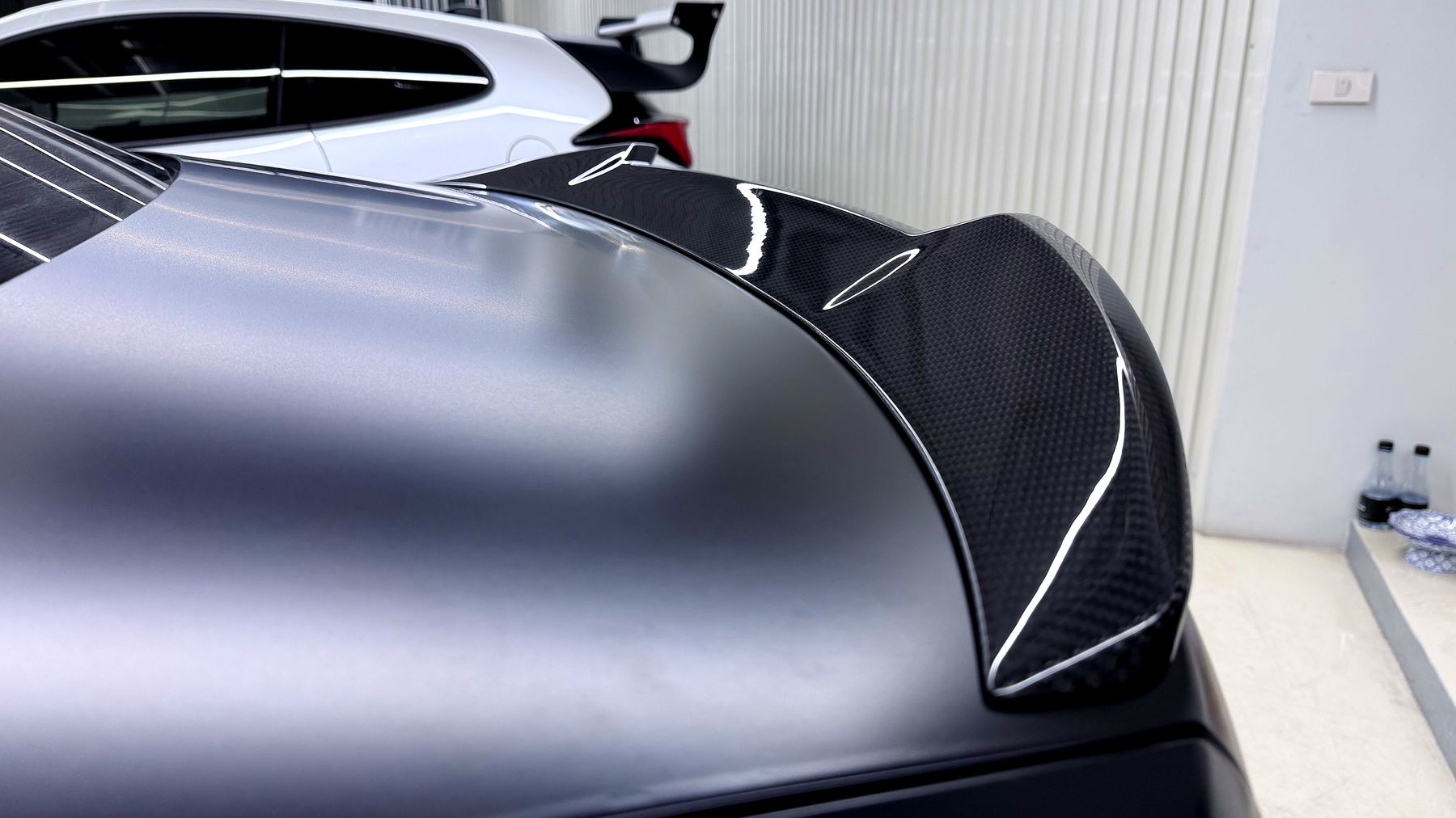 ADRO Rear Spoiler carbon weave ลายสานคาร์บอน