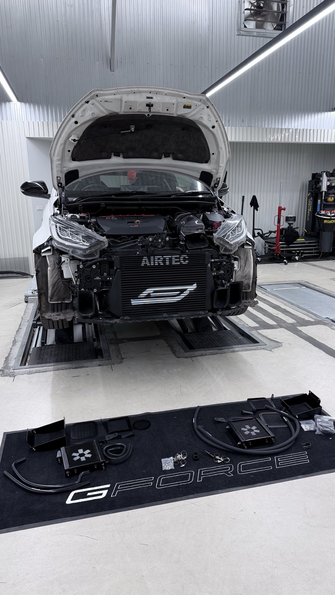 Airtec Auxiliary Radiator และ Turbo Radiator ติดตั้งบน GR Yaris เรียบร้อย