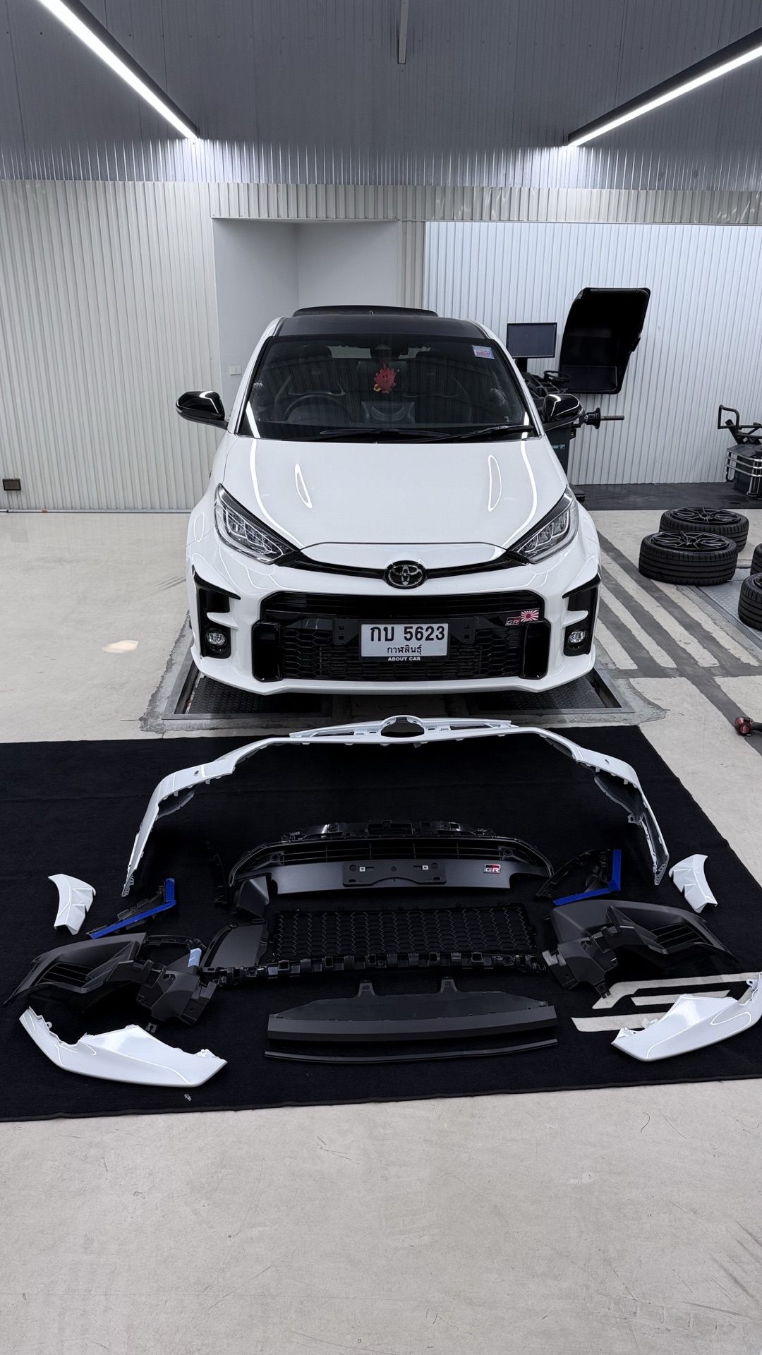 GR Yaris Gen 1 เตรียมเปลี่ยนกันชนหน้าเป็น Gen 2