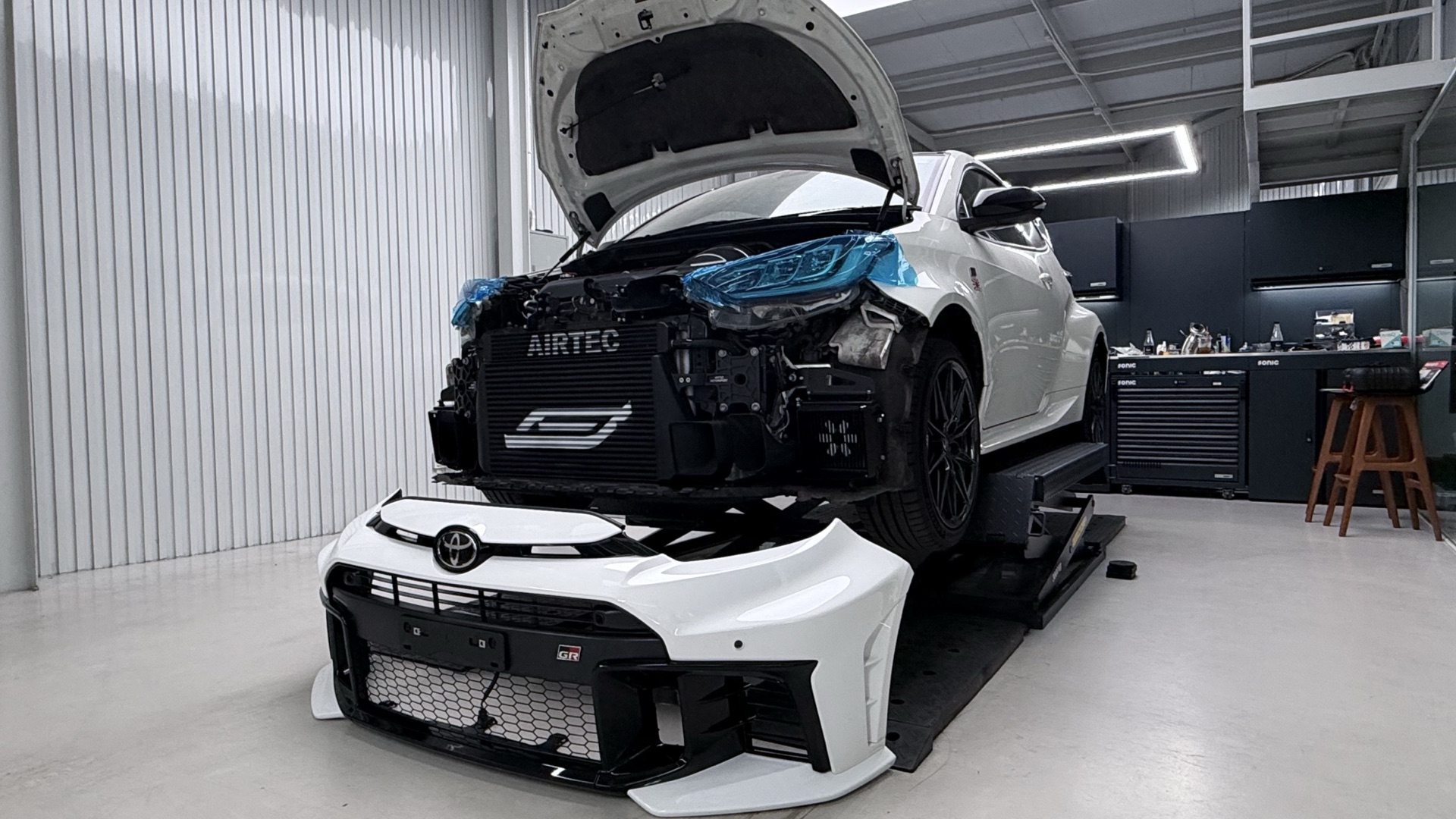 เตรียมใส่กันชนหน้า GR Yaris Gen 2 ของแท้