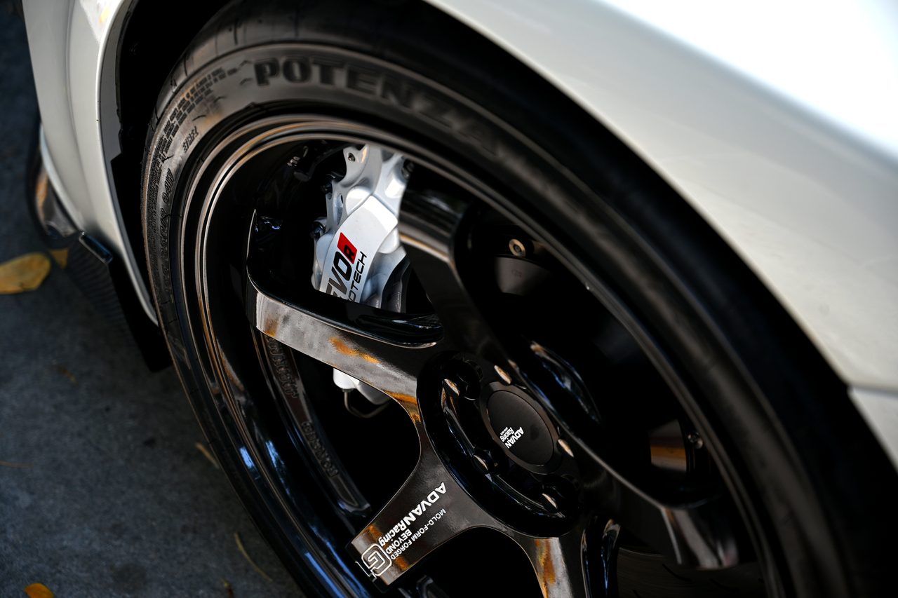 NeoTech EVO.R rear brake caliper ADVAN wheel Potenza
