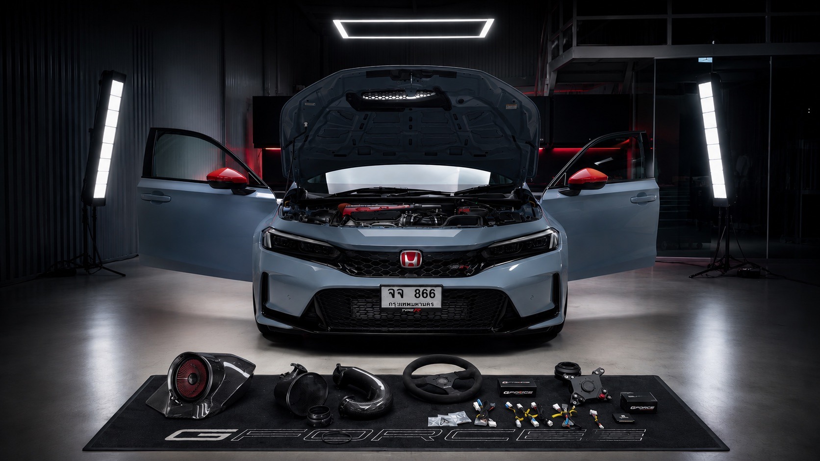 Honda Civic Type-R FL5 ชุดแต่ง Infinity Design Intake + JQ Werks Podium ติดตั้งโดย G-FORCE Thailand