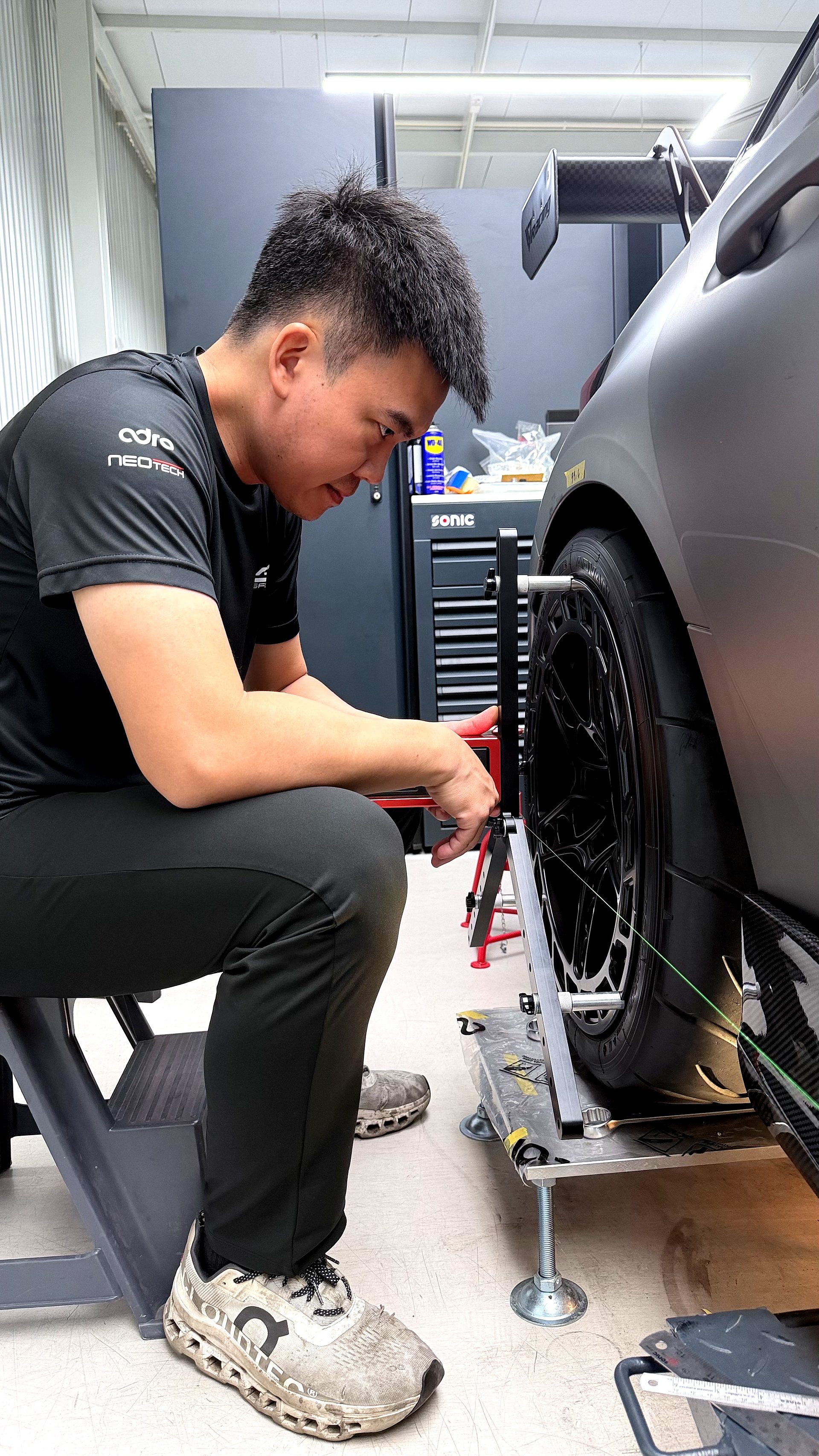 Camber check ด้วย string gauge บน FL5