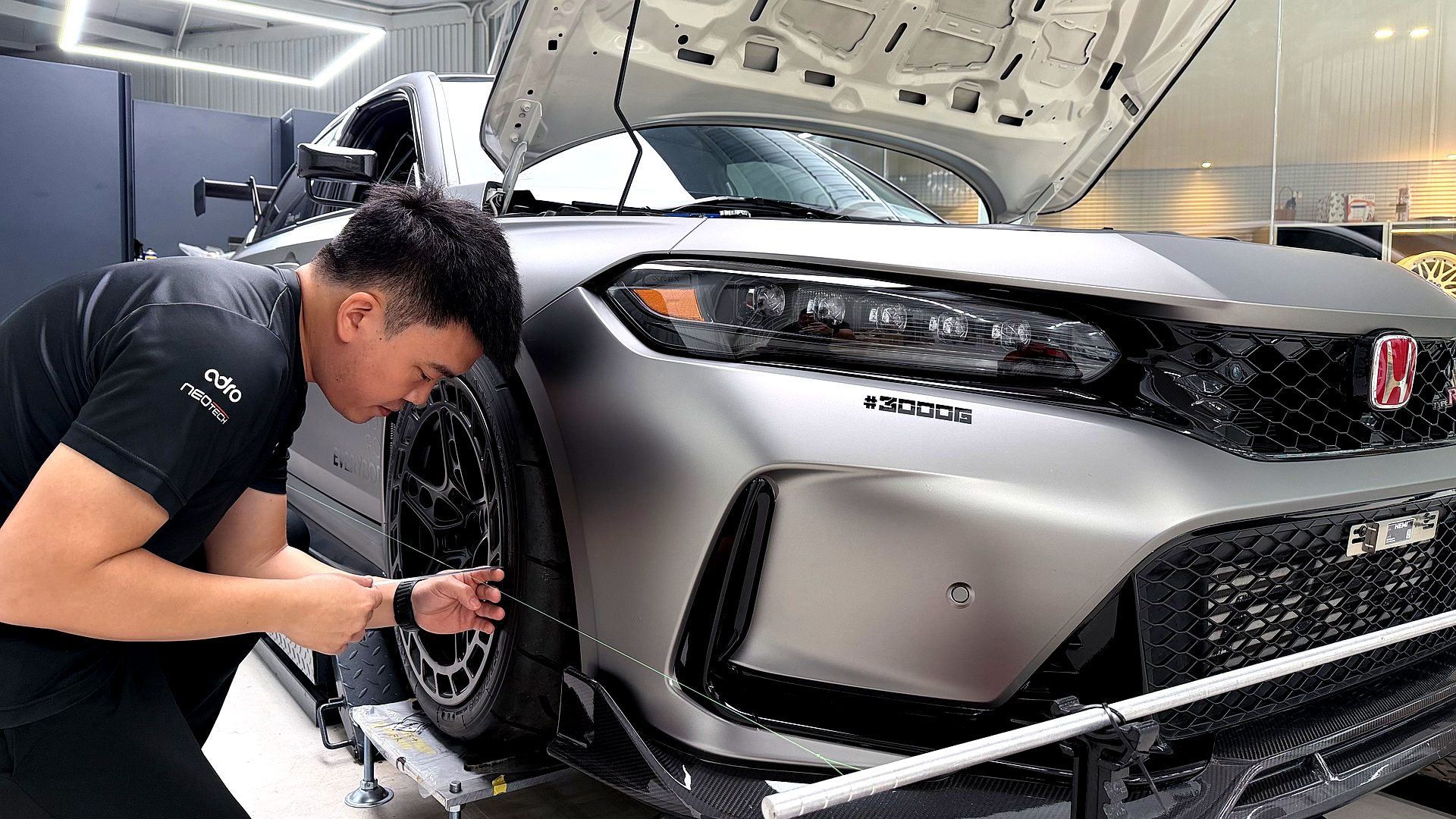 Wheel alignment check Honda Civic Type-R FL5 — G-FORCE Thailand