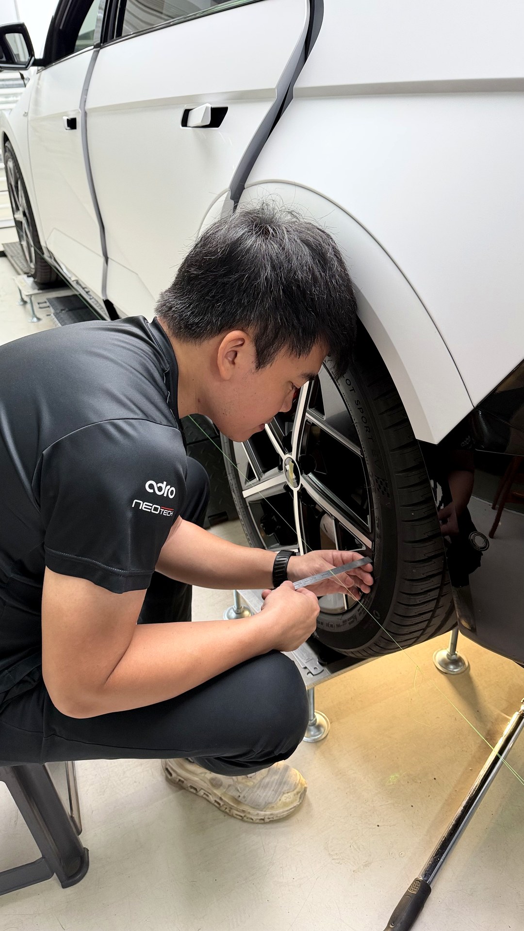 คุณกึงตั้งศูนย์ล้อ Hyundai Ioniq 5 N Line หลังติดตั้งโช้ค NeoTech