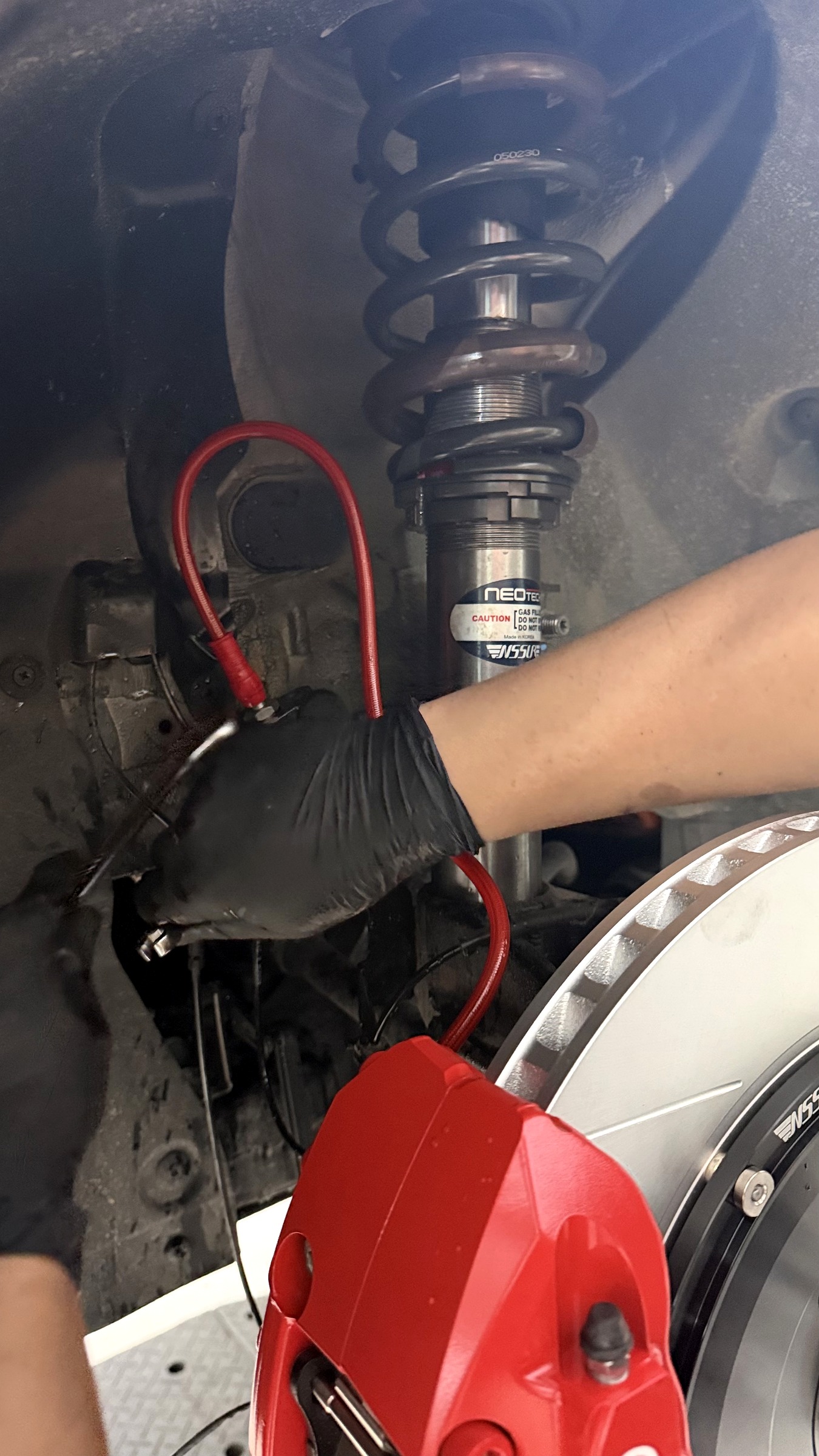 จัดองศาสายเบรคให้เรียบร้อย MINI Aceman JCW เบรค NeoTech EVO 4P