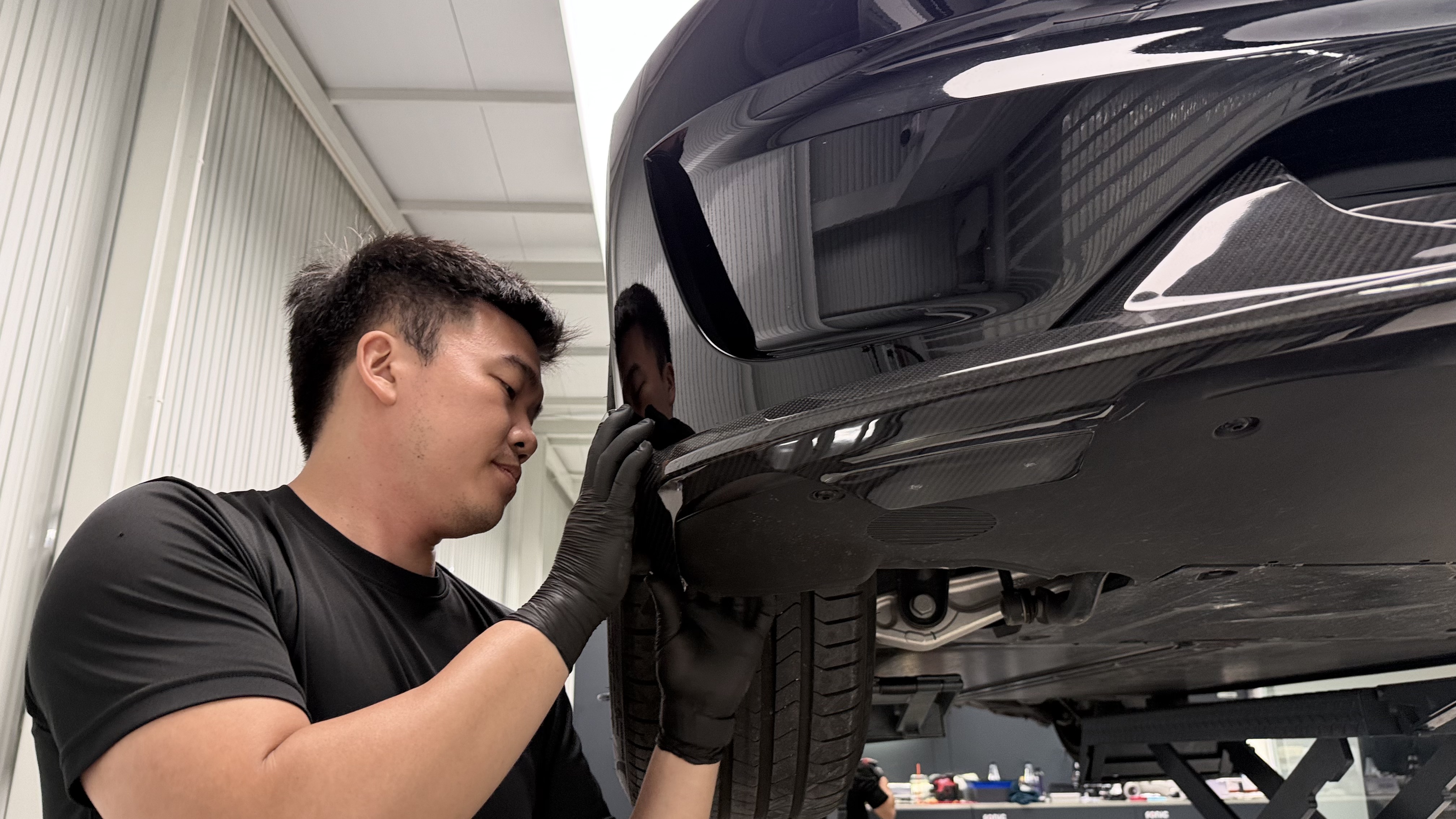 ติดตั้งลิ้นหน้า ADRO Tesla Model 3 Performance