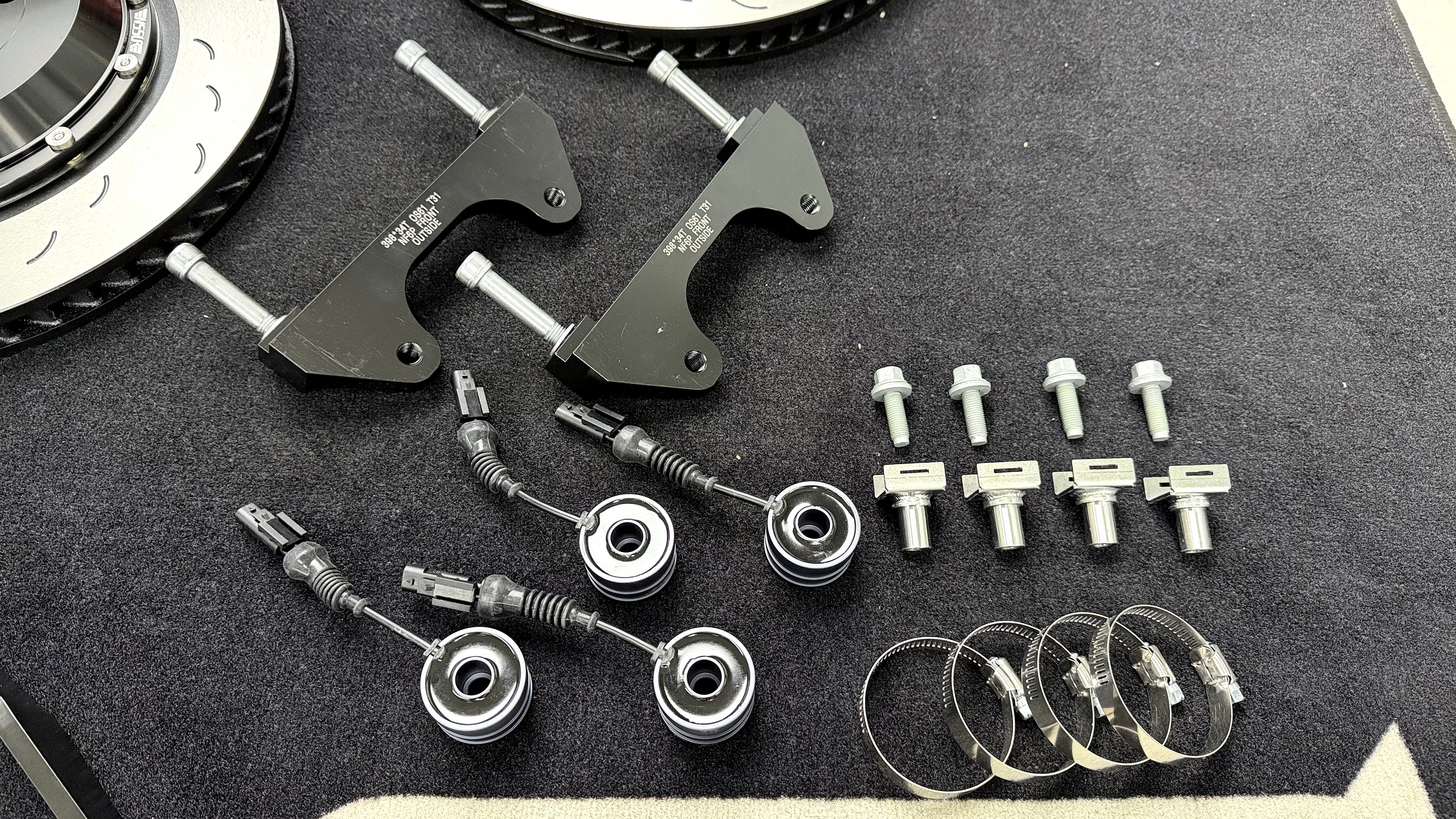 ชุด Canceler สำหรับโช้คไฟฟ้าเดิม เทสล่า Tesla Model 3 Performance พร้อมขายึดคาลิปเปอร์