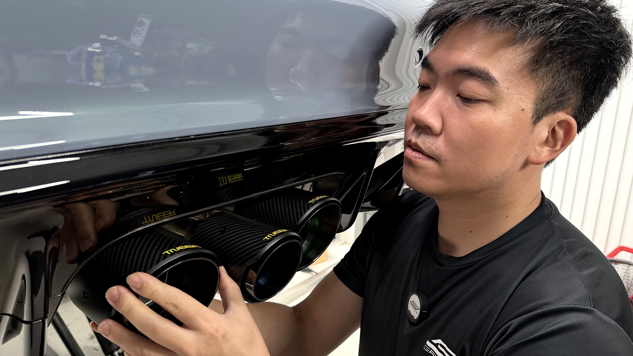 จัดองศาปลายท่อ TNEER ให้เท่ากันทุกมุม บน Honda Civic Type-R FL5