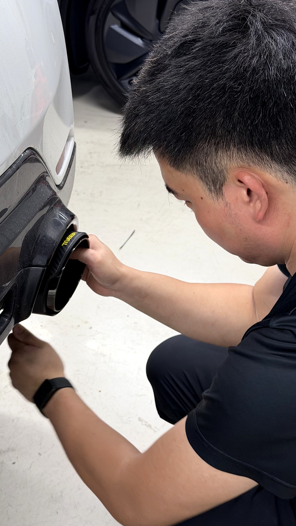 ท่อ TNEER GR Yaris Gen 2 โดย G-FORCE — เช็คปลายท่ออีกรอบเมื่อเอารถลงพื้น
