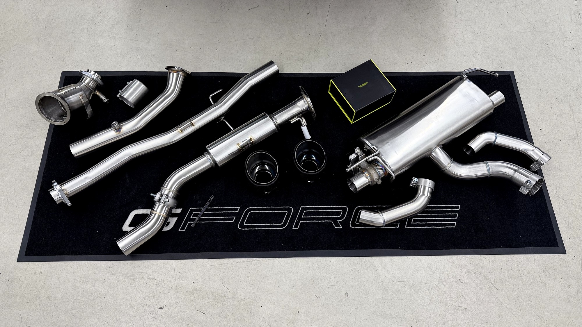 ท่อ TNEER GR Yaris Gen 2 โดย G-FORCE — ชุด TNEER Full System ก่อนประกอบ