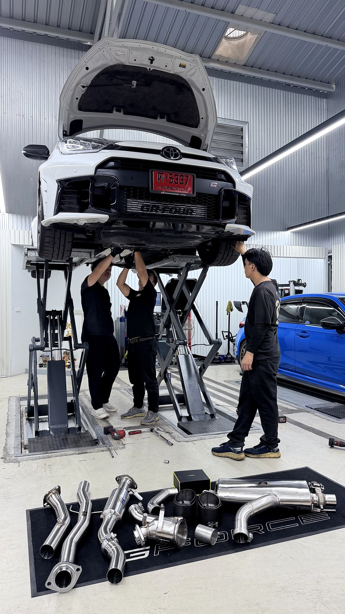 ท่อ TNEER GR Yaris Gen 2 โดย G-FORCE — เช็คชิ้นส่วนทุกชิ้น พร้อมก่อนเริ่มงาน