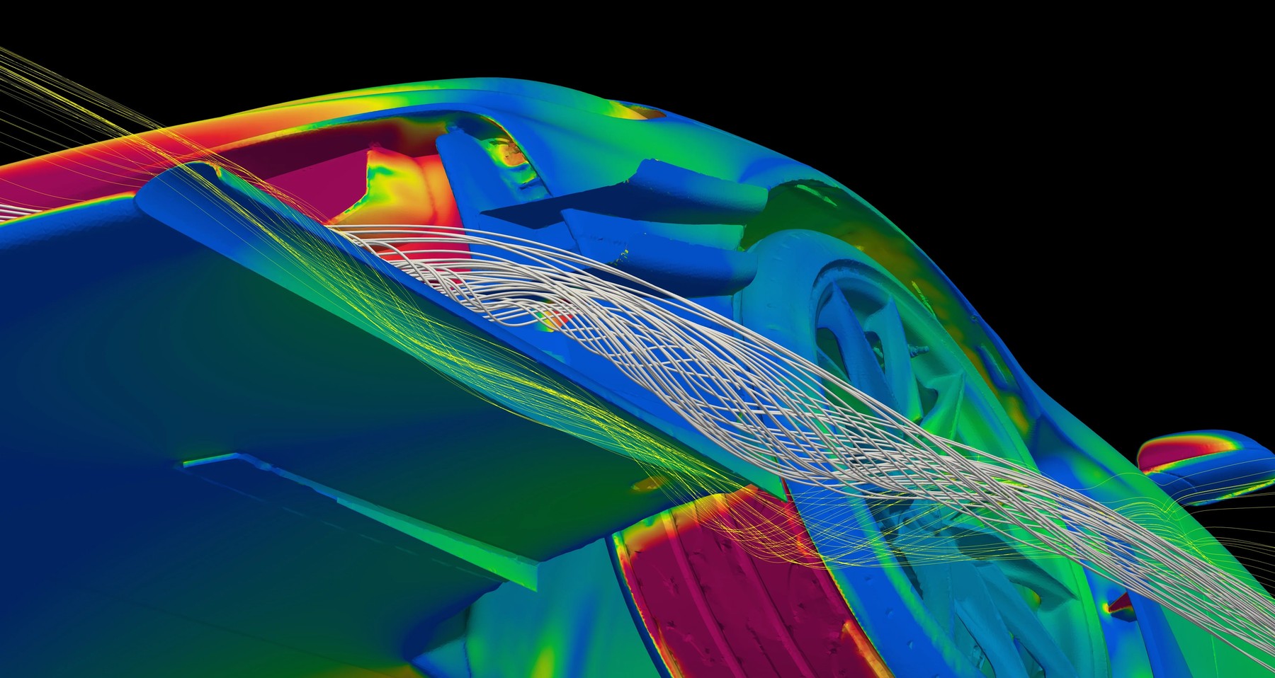 CFD Analysis — ADRO ARD Race Splitter GR Supra airflow & pressure