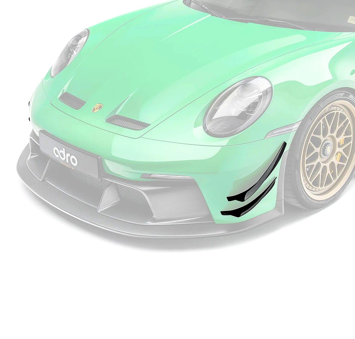 ADRO Porsche 911 Front Bumper Canards — G-FORCE Thailand
