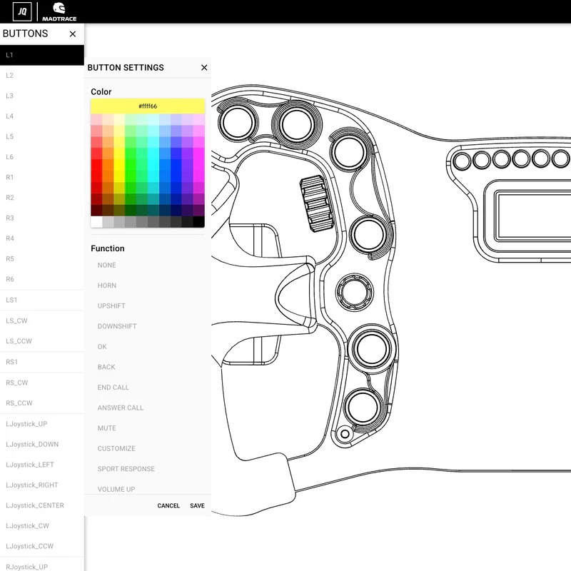 JQ Werks Formula — Programmable Button Layout